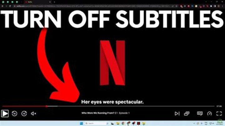 How to remove closed caption on netflix